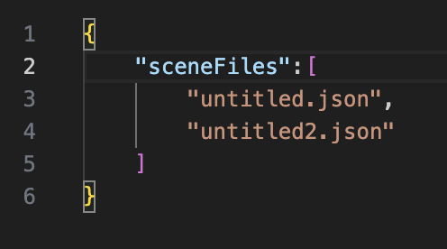 A simple "grouped" scene structure